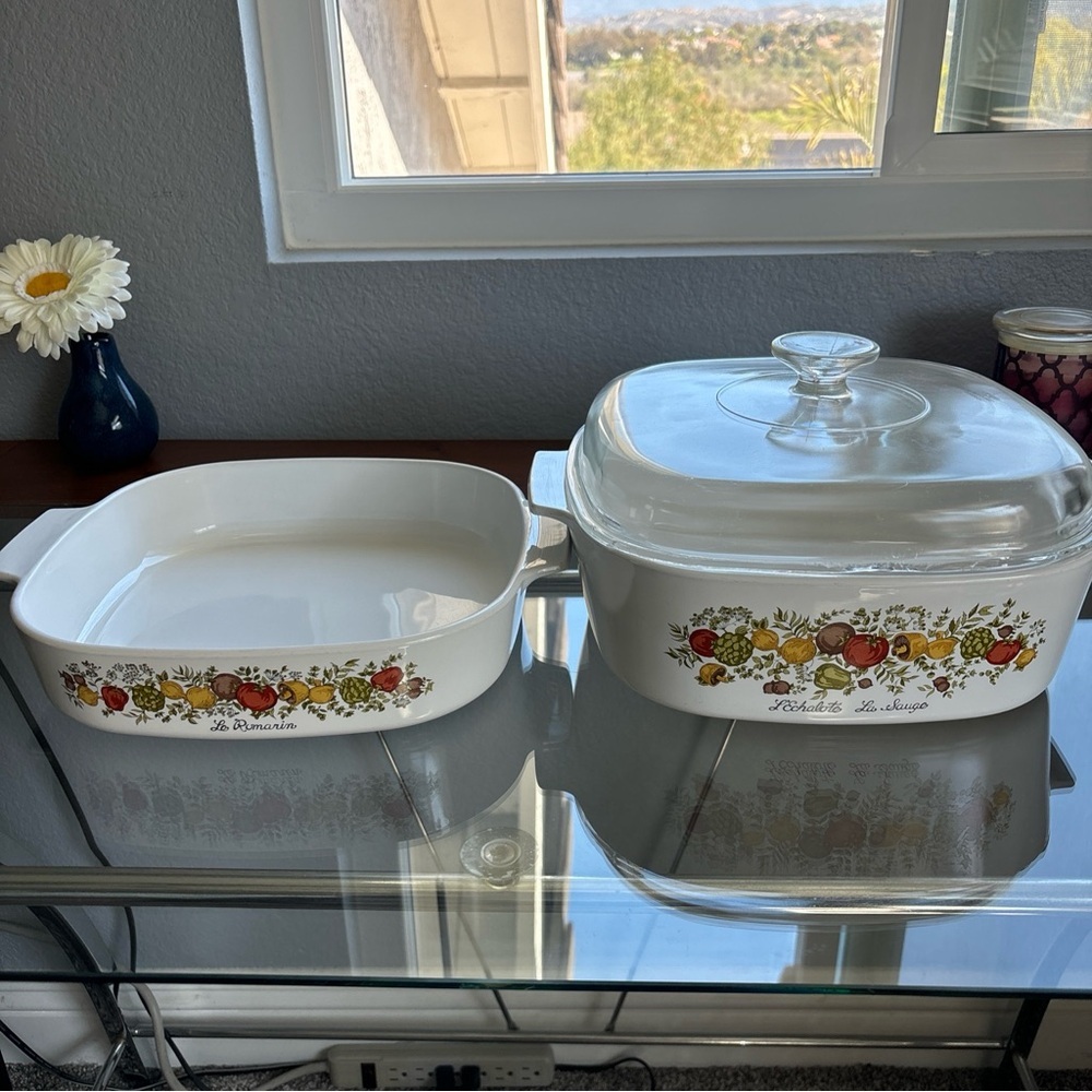 Vintage 5 Piece Spice of life Pyrex set - Picture 4 of 16